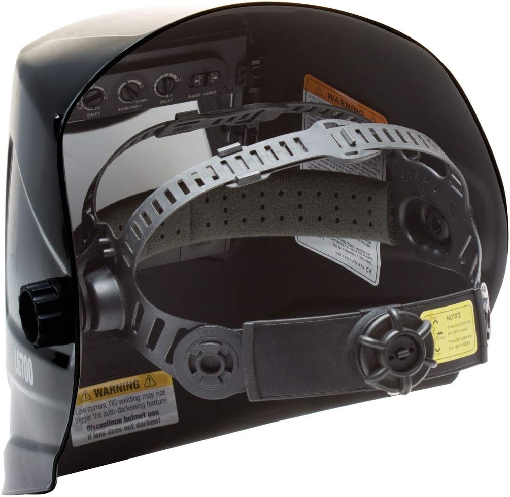 Eastwood Large View Auto Darkening Welding Helmet Mask Adjustable Headband Comfortable - L6700