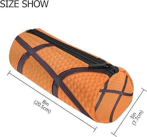 Miniatura 2 de AUUXVA Bolsa de lápices deportiva para baloncesto, estuche para lápices, bolsa con cremallera, bolsa para brochas de maquillaje, para escuela,