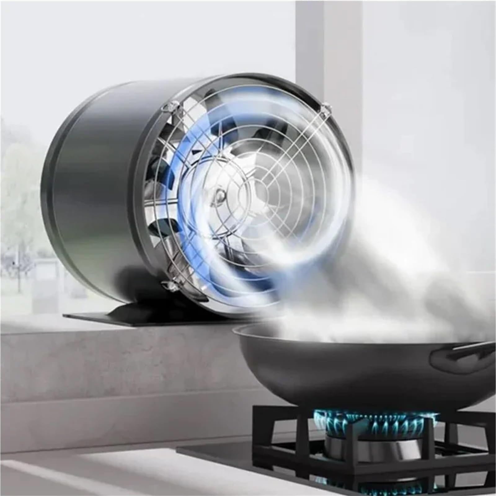 Ventilatore Ventilatore Di Scarico Silenzioso Multifunzionale Ad Aspirazione Eccellente Soffitto Ventilazione Per Condotto Da 4 Pollici,per sfiato(White)