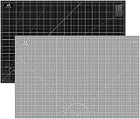 Vista 16 de HEADLEY TOOLS Alfombrilla de corte autocurativa de 18"x24" engrosada, A2 Alfombrilla de corte rotatoria para costura de manualidades, tabla de corte