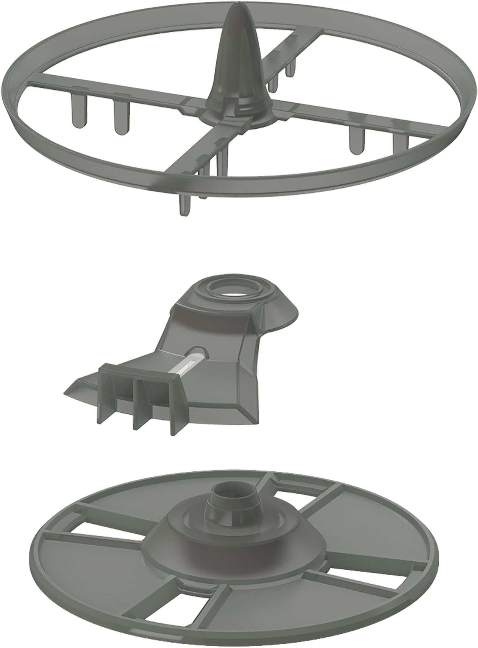 Formula Pro Advanced Replacement Stirring Wheel, Locking Cover, and Measuring Wheel Set aka Orange Parts, Grey