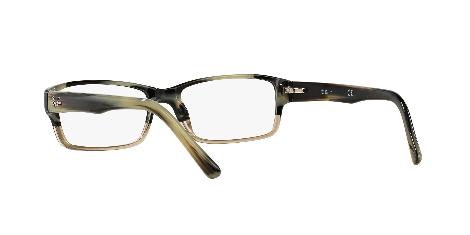 Ray-Ban Rx5169 prostokątne oprawki do okularów korekcyjnych, Szary róg Gradient Szary/Demo Soczewka, 54 mm