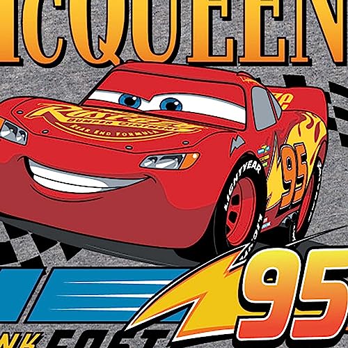 Disney Cars - Lightning McQueen Think Fast - Toddler and Youth Raglan Graphic T-Shirt3
