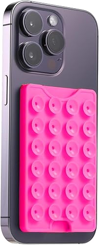 Miniatura 8 de BIAJIYA Tarjetero para funda de teléfono, cartera de teléfono para pegar en espejos de succión, soporte de tarjeta de teléfono, accesorio adhesivo