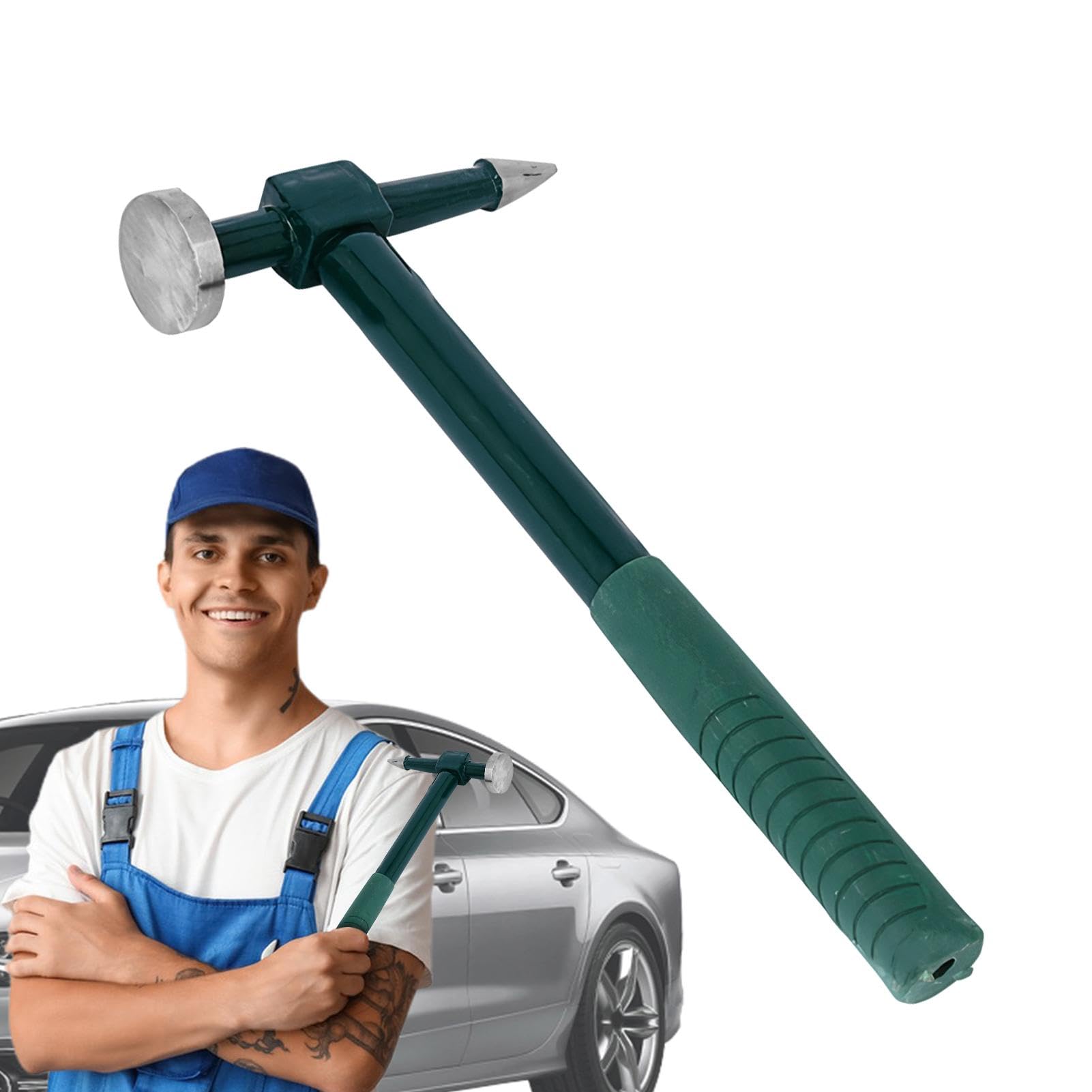 Marteau à Tôle De Carrosserie - Marteau Denté Pour Réparer Les Bosses Et Rayures Sur Carrosserie Auto - Outil Manuel En Acier Forgé