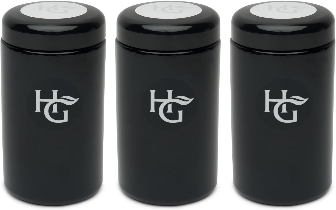 Herb Guard [3 Pack] 2 Oz Airtight Container & Smell Proof Stash Jar