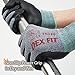 DEX FIT Premium Nitrile Work Gloves FN330, 3D Comfort Bare-Hand Fit, Firm Grip, Touchscreen, Thin & Lightweight, Breathable Foam Nitrile, Machine Washable; Grey S (7)