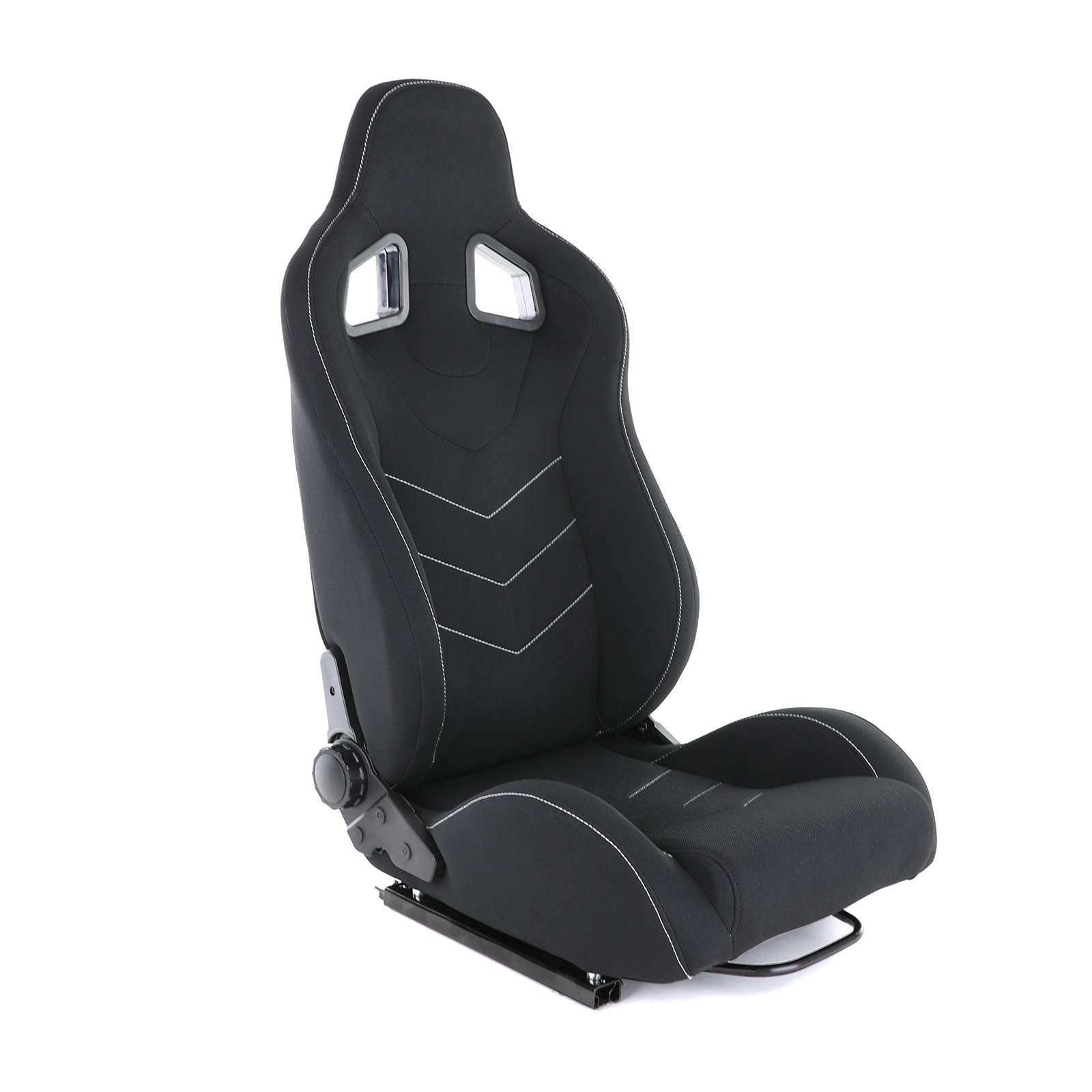 Sportsitz Schalensitz Halbschalensitz Tenzo-R 2 Stoff Schwarz mit Laufschienen
