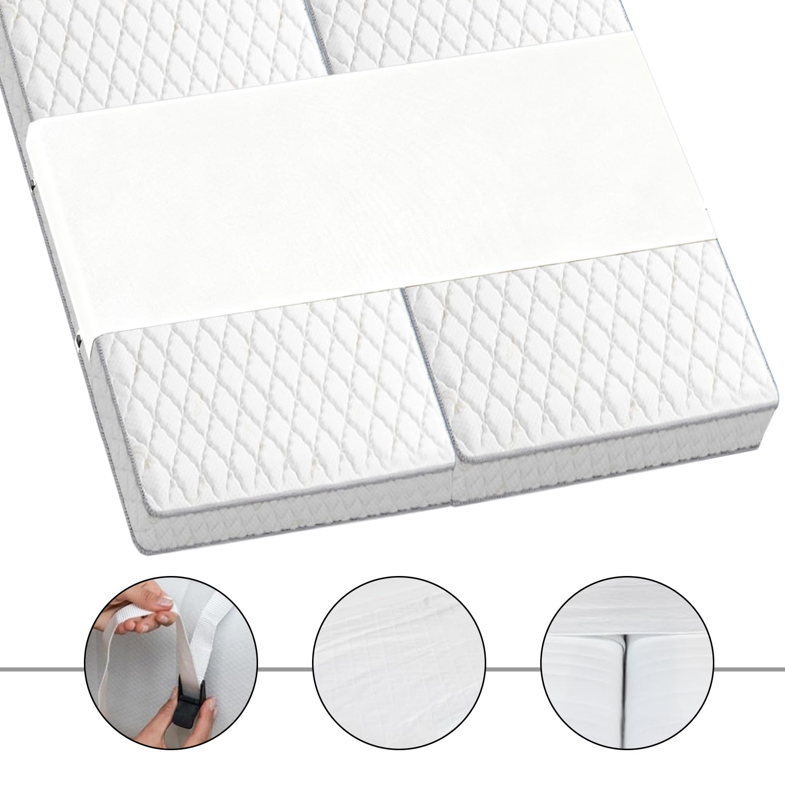 PORFOYO Mostek miłosny do materacy, uchwyt na materac 230 x 50 cm, łącznik do materaca, mostek łóżka, klin do materaca, antypoślizgowy, regulowany, do sypialni i łóżek rodzinnych