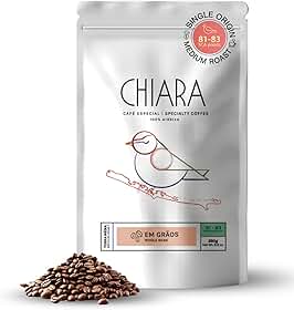 Caffè Chiara Tangará Café Especial em Grãos 100% Arábica, Torra Média, Notas de Chocolate e Caramelo, Montanhas Capixabas, 81-82 Pontos SCA, Ideal para Espresso, 250g