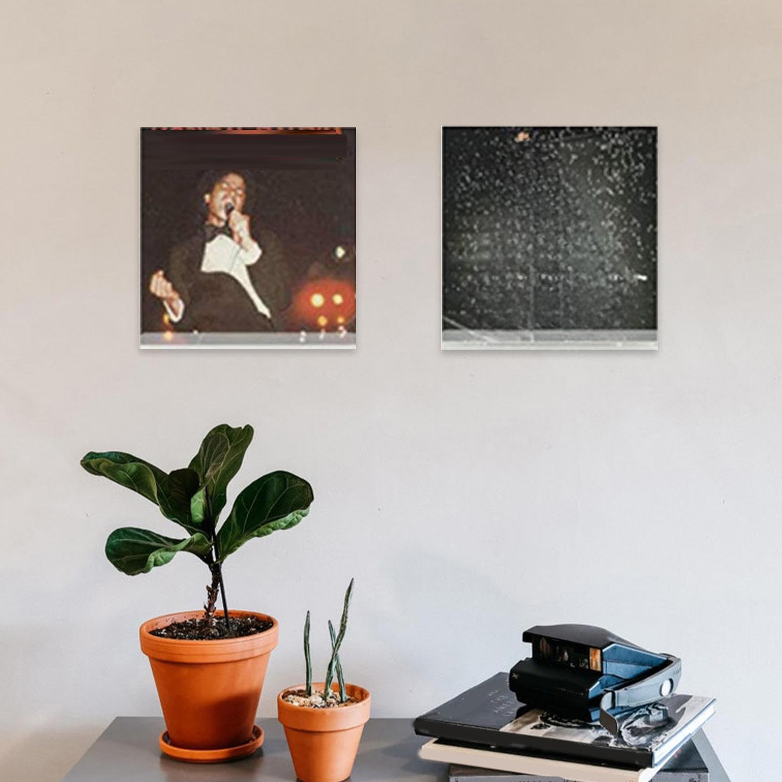 Genérico Soporte para Discos de Pared Estante Flotante sin Taladro