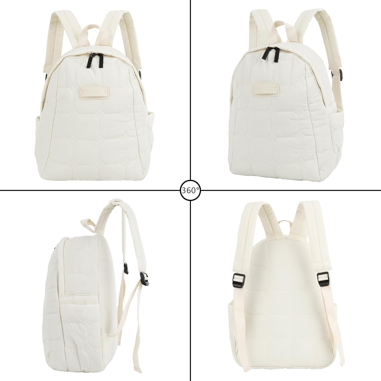 Hoce コーデュロイバックパック パース リュックサック デイパック 盗難防止バックポケット付き 女性用, D-ベージュ。, デイ