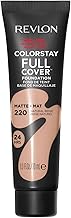 Revlon ColorStay Full Cover Foundation for Imperfections - Make-up Complexion - Optimal Coverage and Matte Finish - Resists to Any Tests - Second Skin Effect - 30 ml - N220 Natural Beige