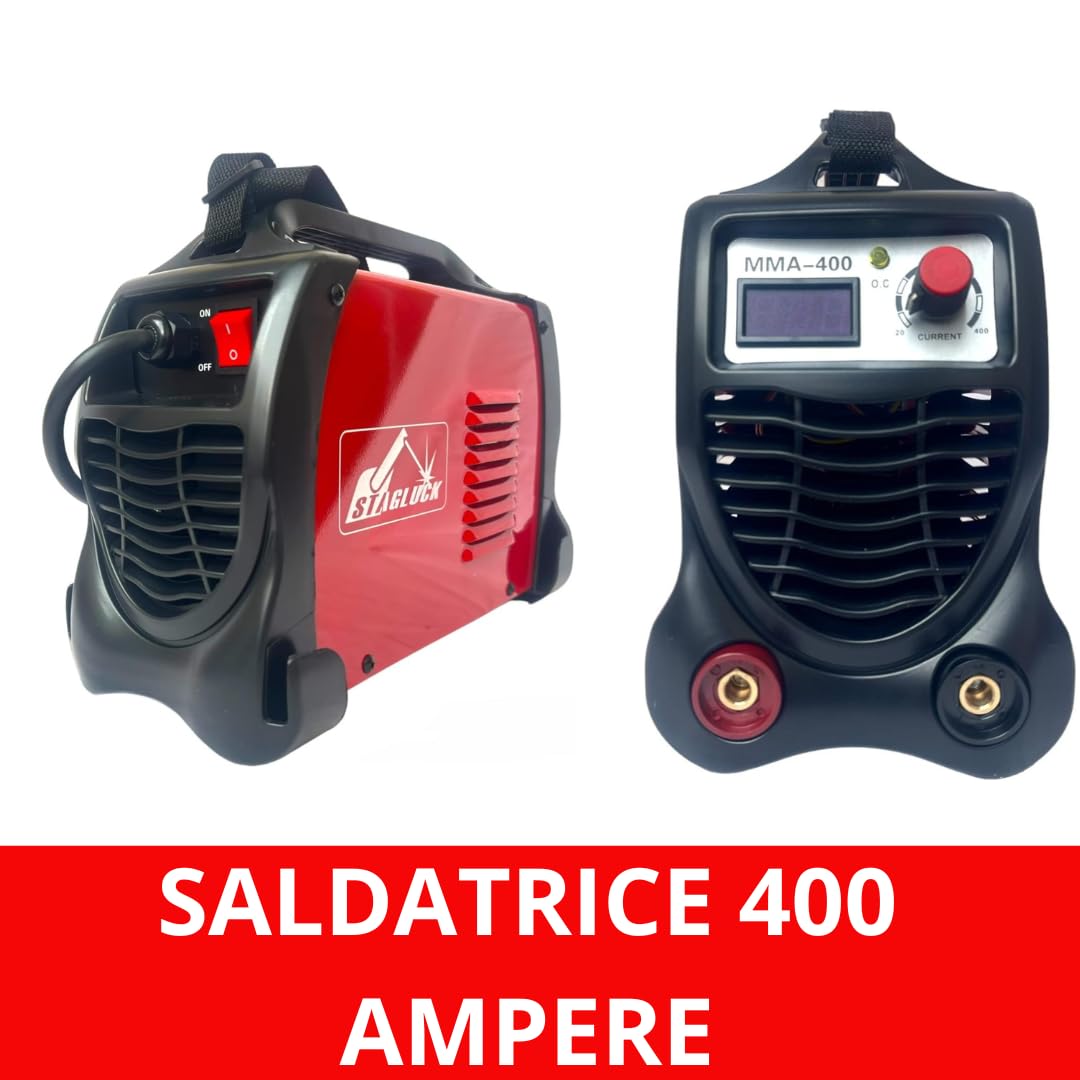 Saldatrice a Elettrodo Elettrica Inverter da 400 Ampere con Accessori - Soluzioni Professionali per Saldature Precise e Affidabili