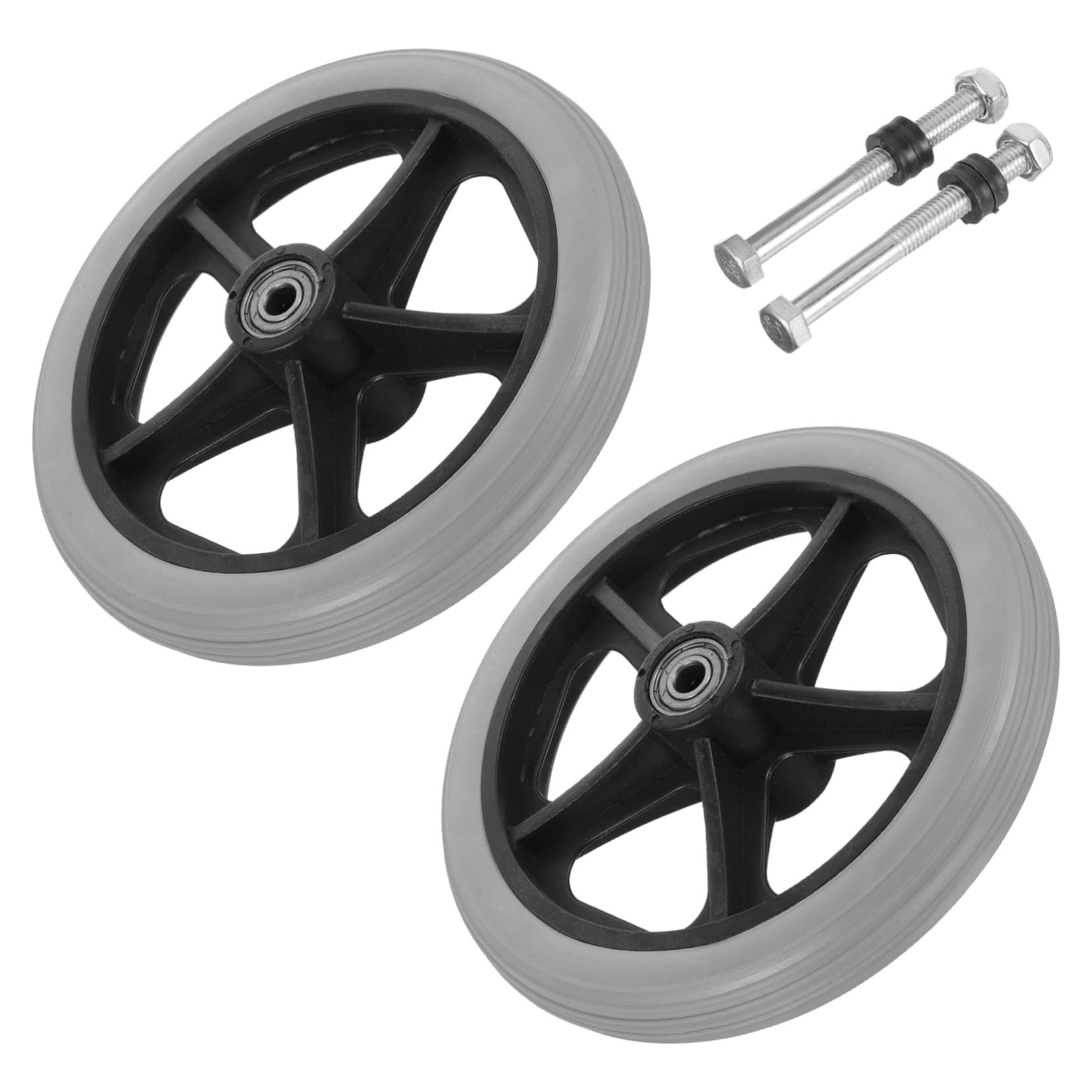 HAPINARY 2pcs Wheelchair Wheels Small Wheelchair Front Wheels Electric Wheelchair Front Caster Wheels for Walker Wheels Caster Wheelchair Parts Wheels Parts Rear Caster Wheel Plastic