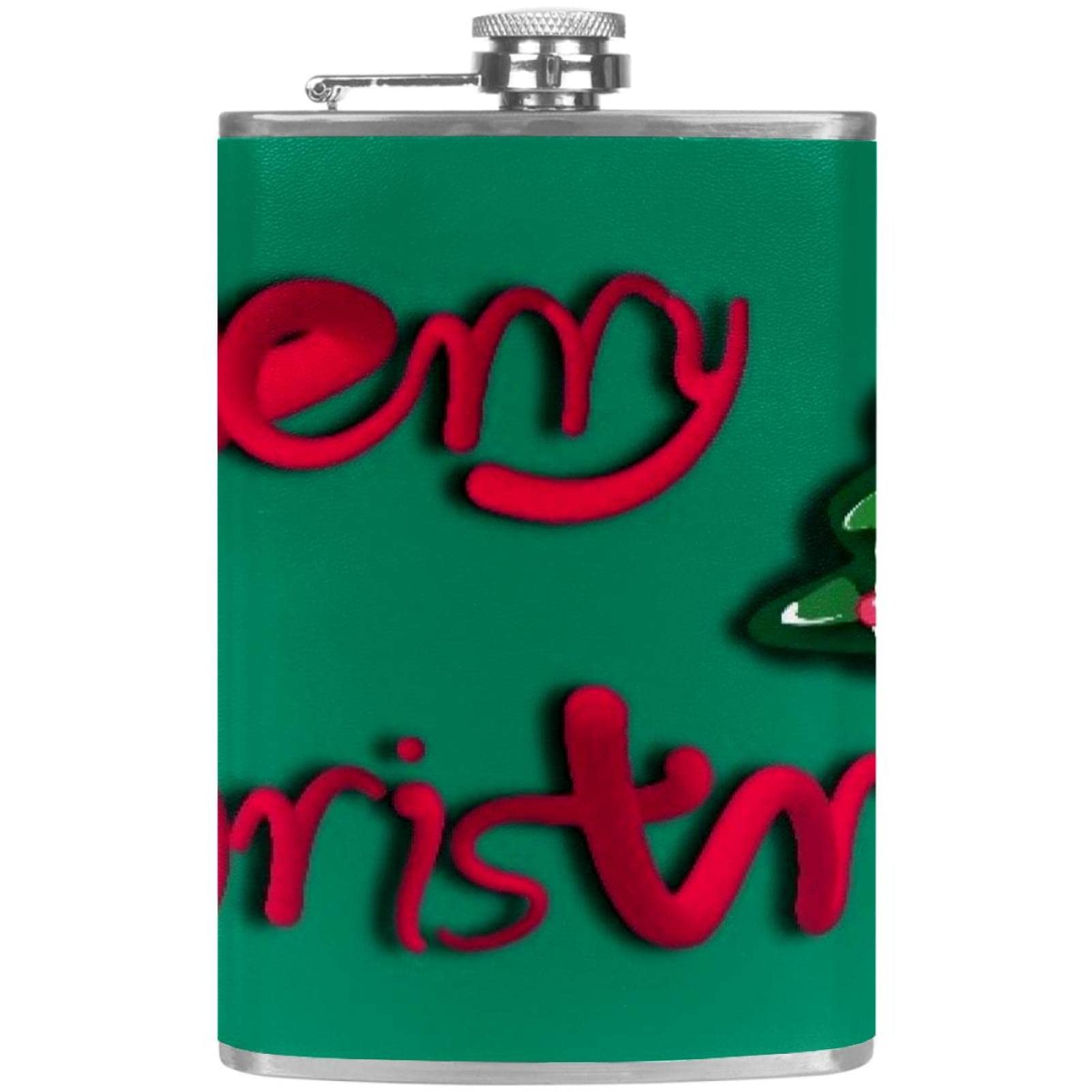 Flasque pour liqueur de Noël : l'accessoire vert de poche pour vos sorties d'hiver