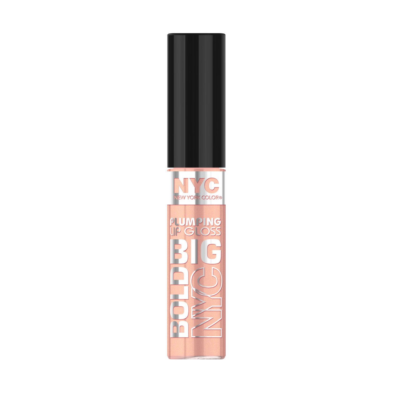 N.Y.C. New York Color Big Bold Plumping and Shine Lip Gloss, Extra Beige, 0.39 Fluid Ounce