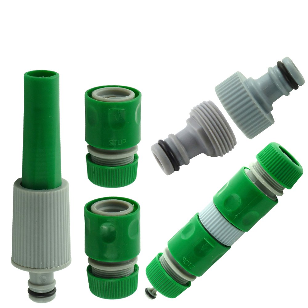 5Pc Hose Pipe Adapter Set - Watering Hose Kit