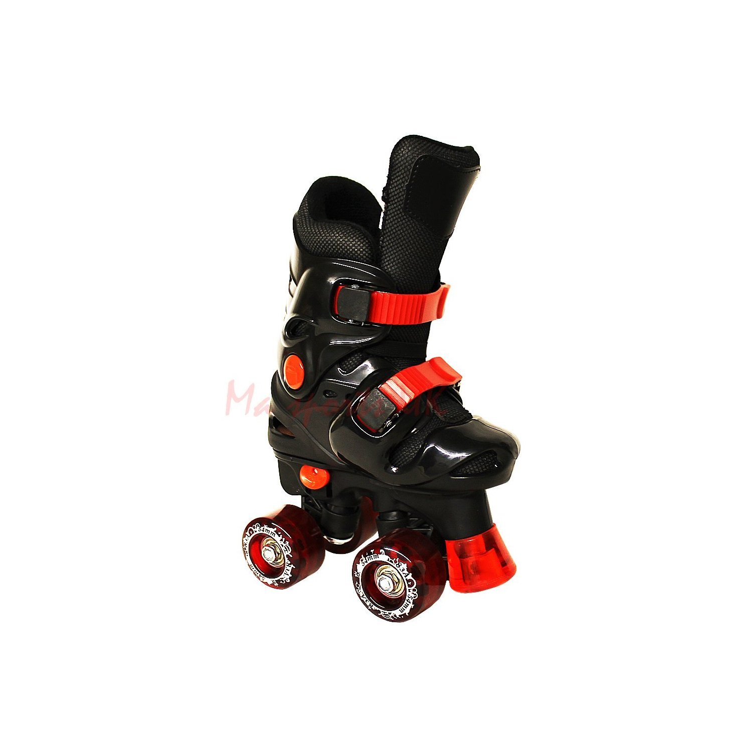 California ProRollo PG 4 Childrens Adjustable Roller Skates (Black, 3 UK - 5 UK)