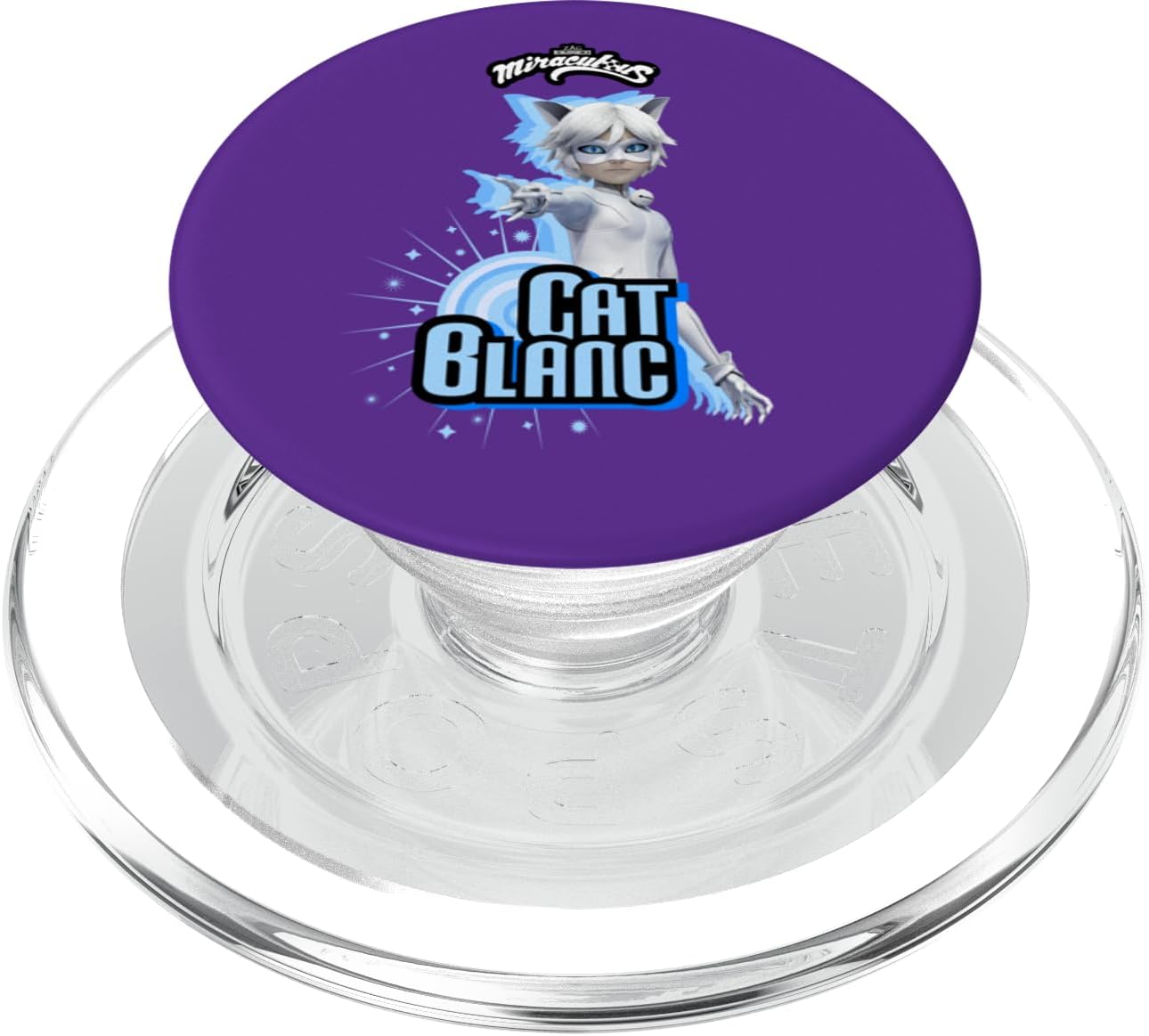 Miraculous Ladybug Villains Collection Cat Blanc PopSockets MagSafe PopGrip for iPhone