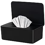Baby Wipes Dispenser, Wipe Holder for Baby & Adult,Keeps Wet Tissue Fresh, Non-Slip Wipes Case, Flushable Wipe Container with Sealing Design Lid