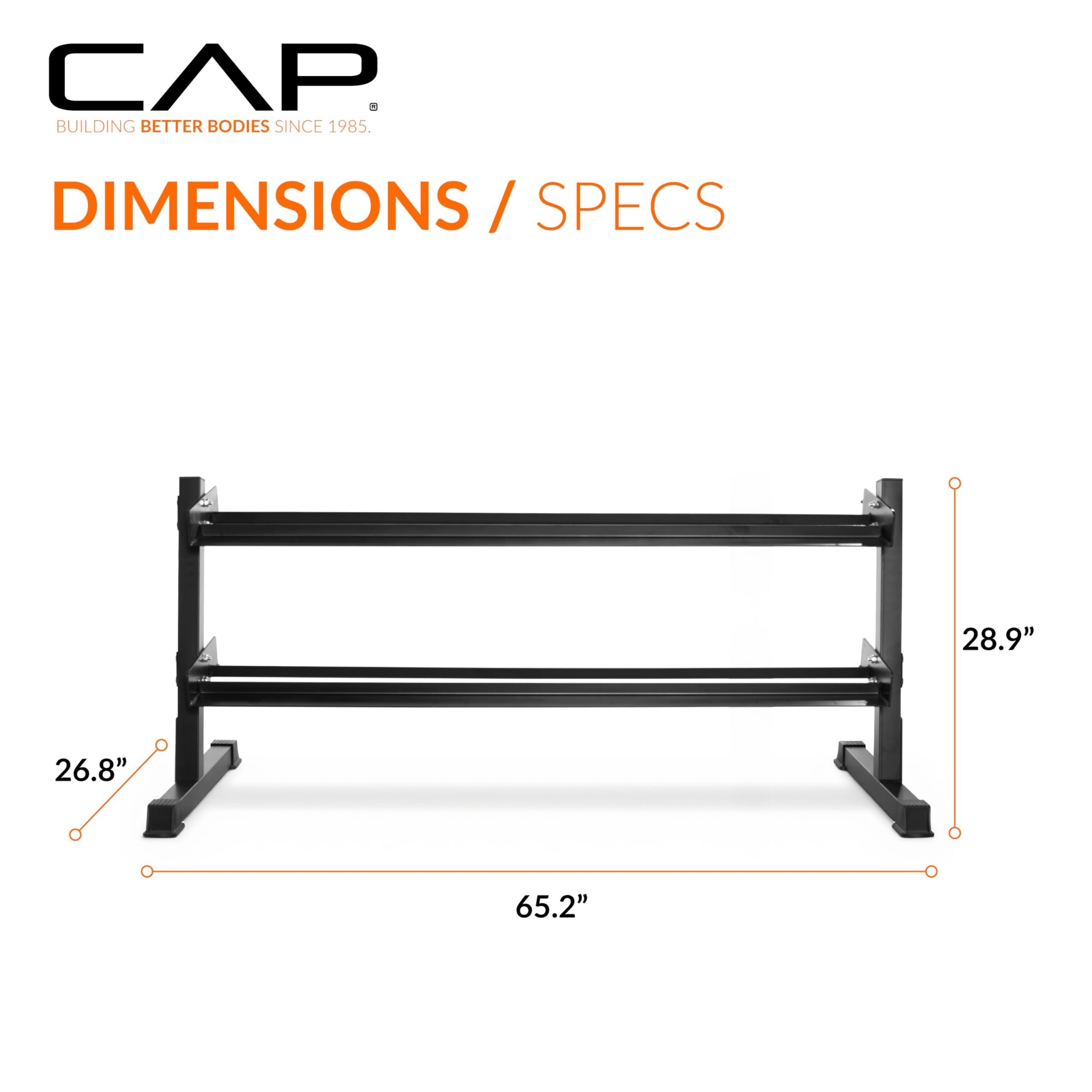 Cap Barbell Weights CAP Barbell Two Tier Hex Dumbbell Rack For Home Gyms (RK-3D Dumbbell Rack Stand Only Cap Barbell Weights CAP Barbell Two Tier Hex Dumbbell Rack For Home Gyms (RK-3D Dumbbell Rack Stand Only