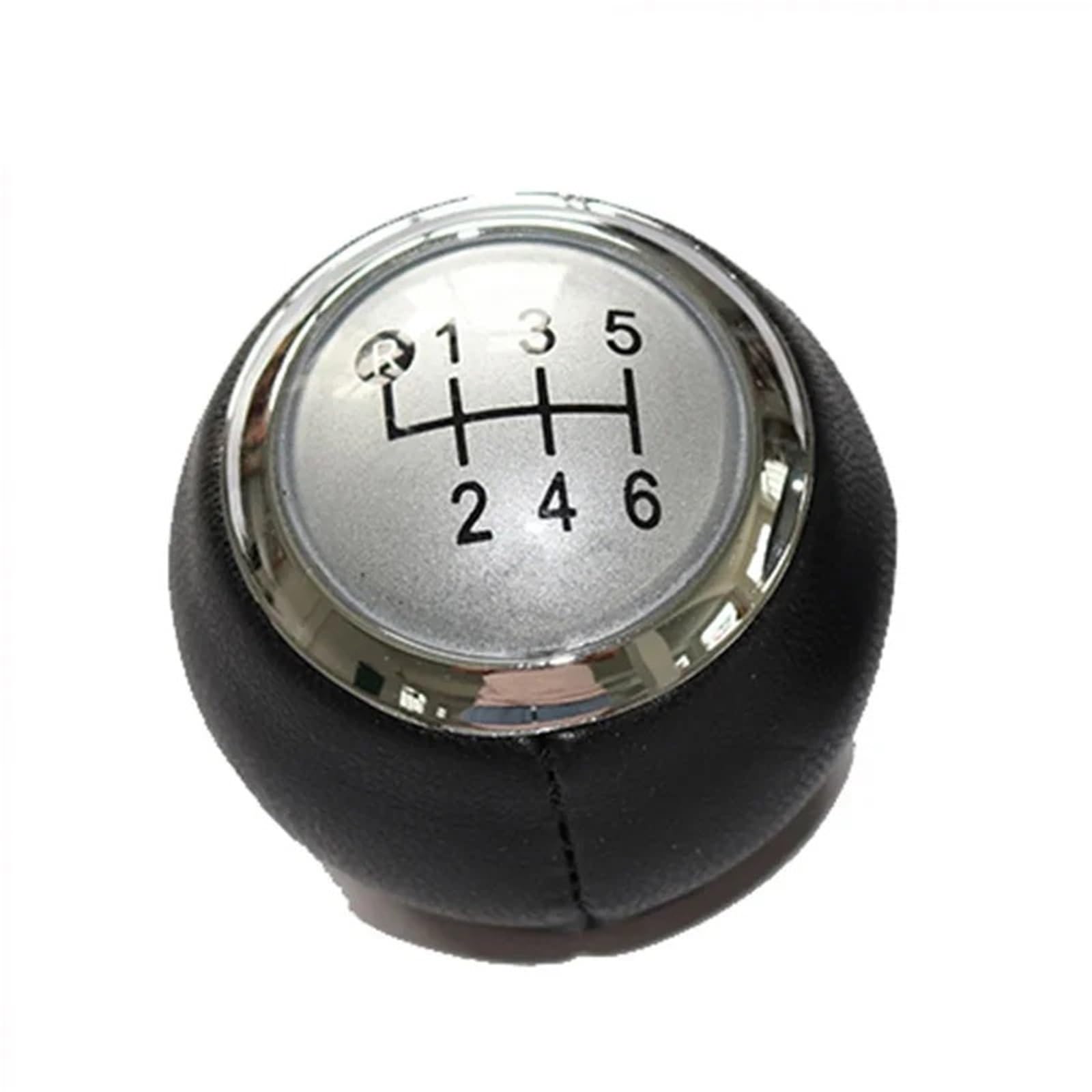 Xexjhqq 6 Speed Silver Gear Stick Knob For Toyota For Rav4 For Rav3 Iii Iv 2005-2019 Gear Shift Knob Lever Gearbox Shifter Leather Manual Selector Transmission Handle(6 Speed Silver)