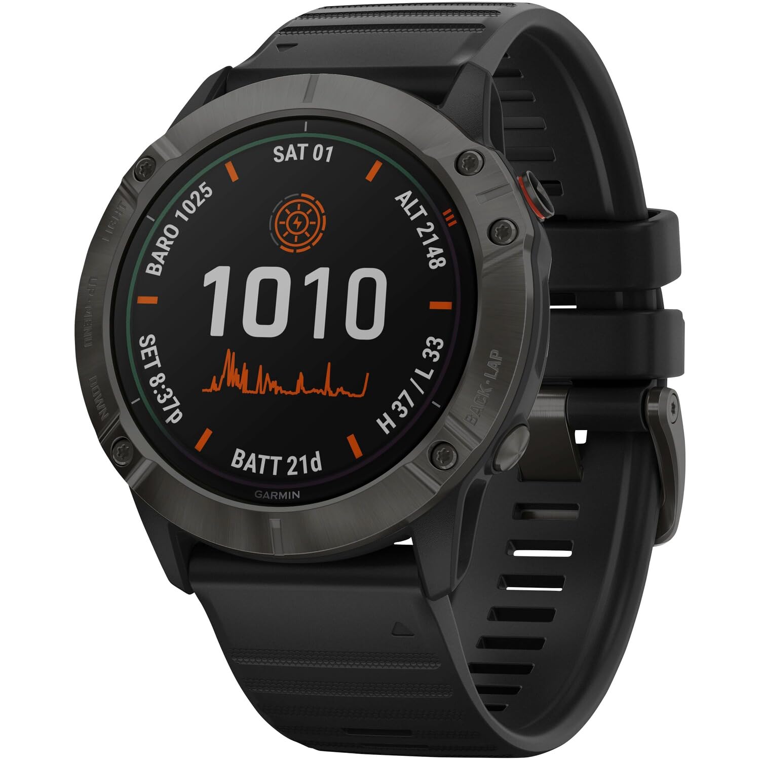 Garmin - Reloj GPS con Pulsómetro Fenix 6X Pro Solar Garmin