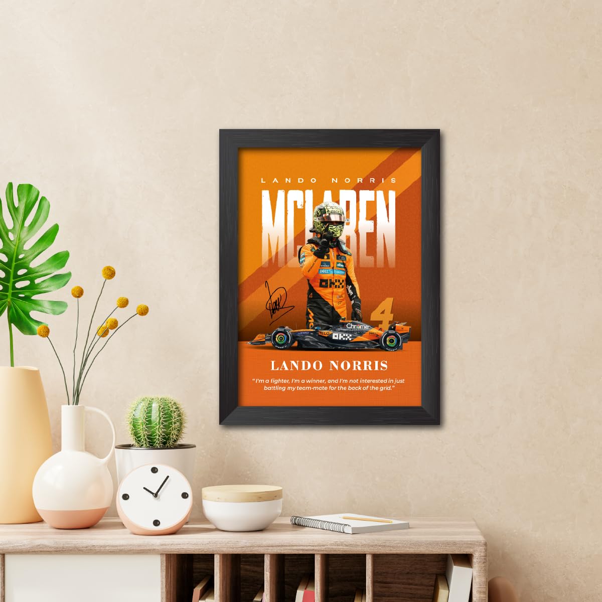 TenorArts Lando Norris Poster Mclaren F1 Car Posters Formula One