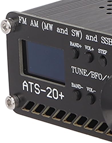 Miniatura 9 de ATS 20+ Receptor de radio de banda completa FM AM MW SW y SSB LSB USB, radio portátil de mano con altavoz, antena, para acampar al aire libre en casa