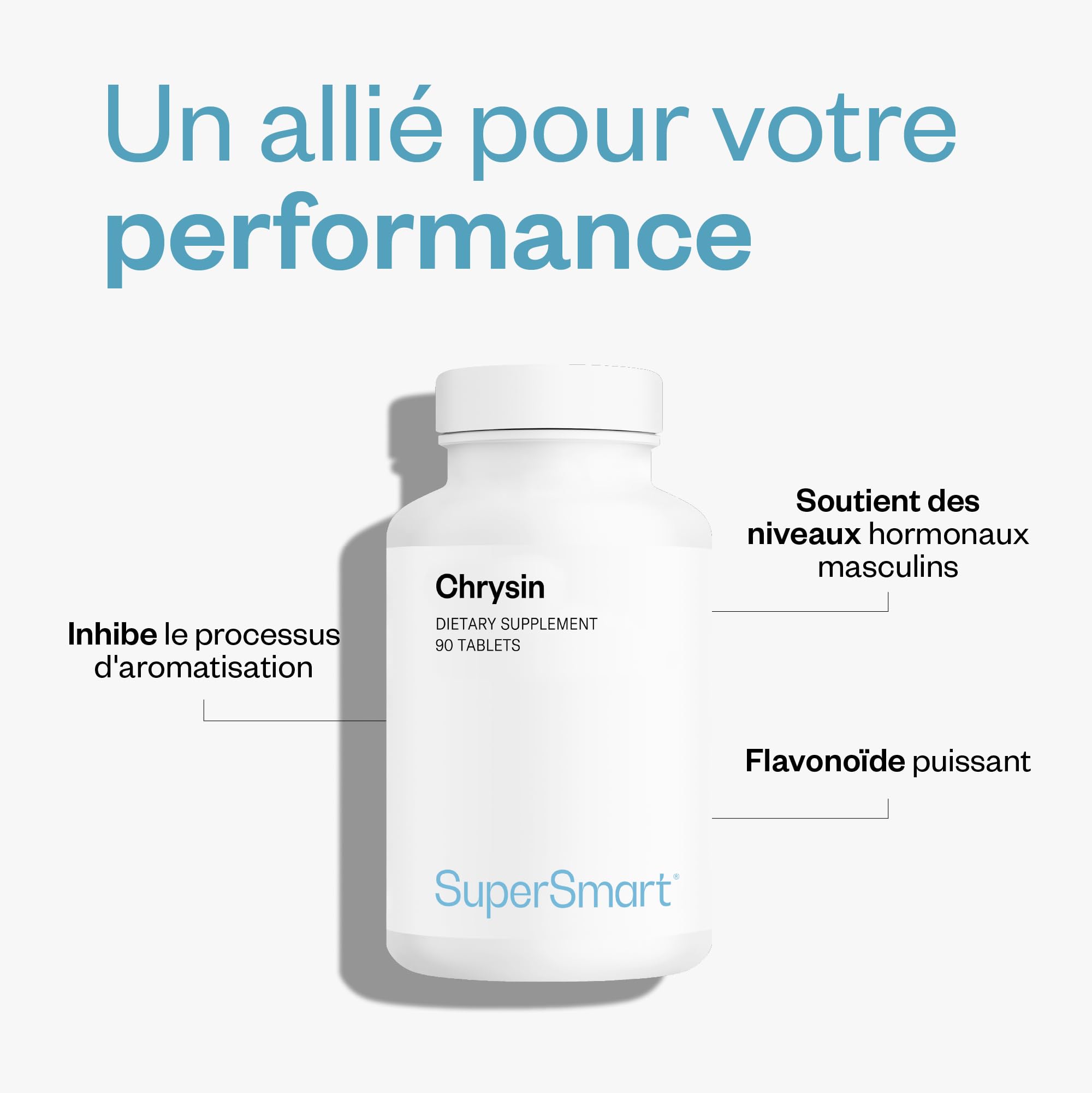 Chrysine - Complément Naturel pour Soutenir la Testostérone - SuperSmart
