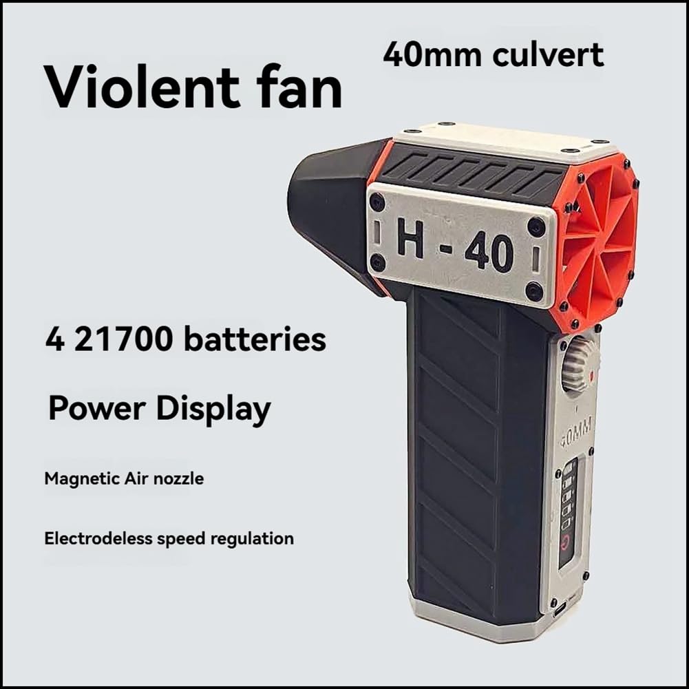 Bamberg Mini Ventilatore Elettrico Portatile Turbo Jet Fan 40MM Brushless Motor Ventilatore Violento Velocità del 56m/S Ventilatore Industriale per Condotti