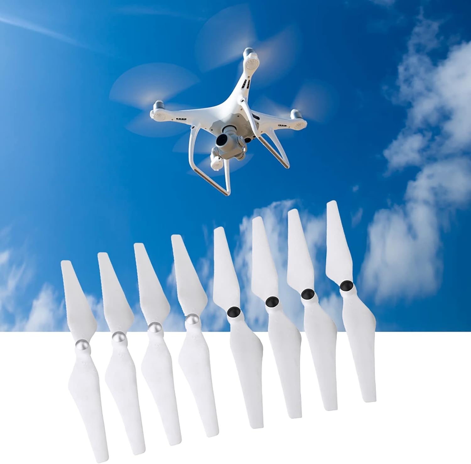 Selflocking Plastic Propellers Set for Phantom 2/3 Drone, Replacement Blades - for Quadcopter Enthusiasts