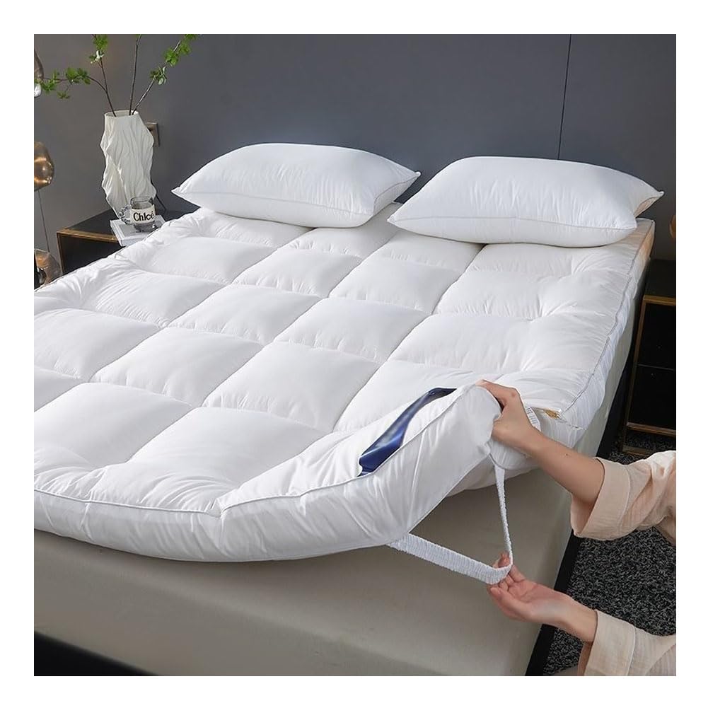 Ghygetrich Single Mattress, Mattress Topper Double Mattresses Double Mattress Topper Single Mattress Topper Double Bed Mattress Topper White 200x220cm