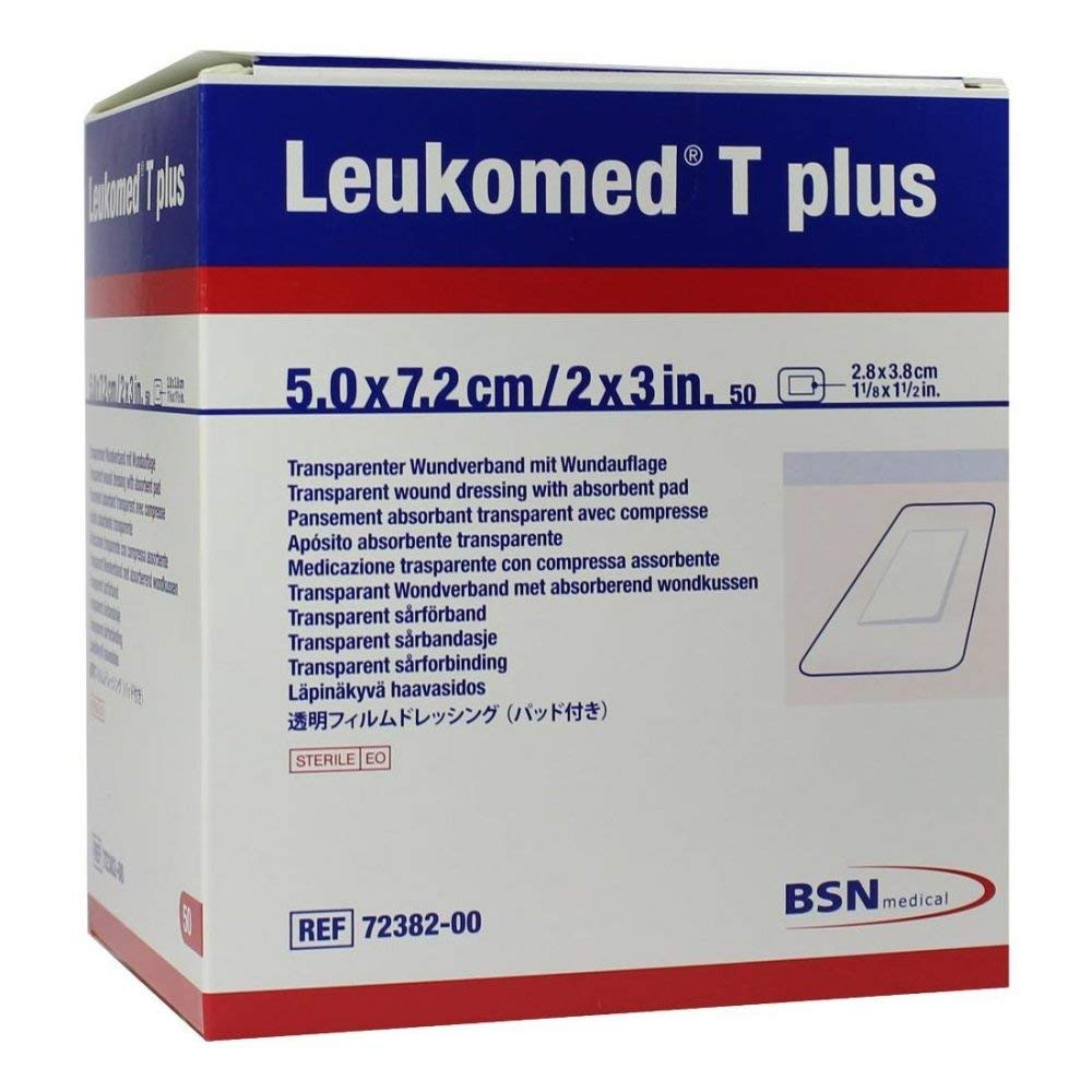 LEUKOMED transp.plus sterile Pflaster 5x7,2 cm 50 St