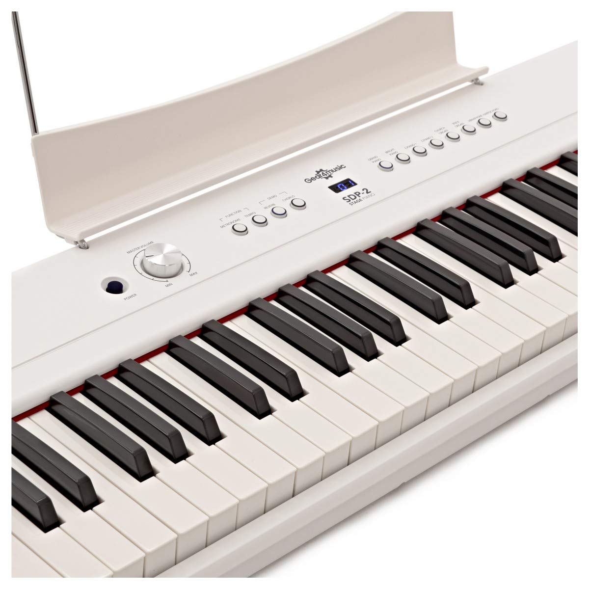 Pianoforte digitale SDP-2 88 tasti pesati bianco con supporto e panca