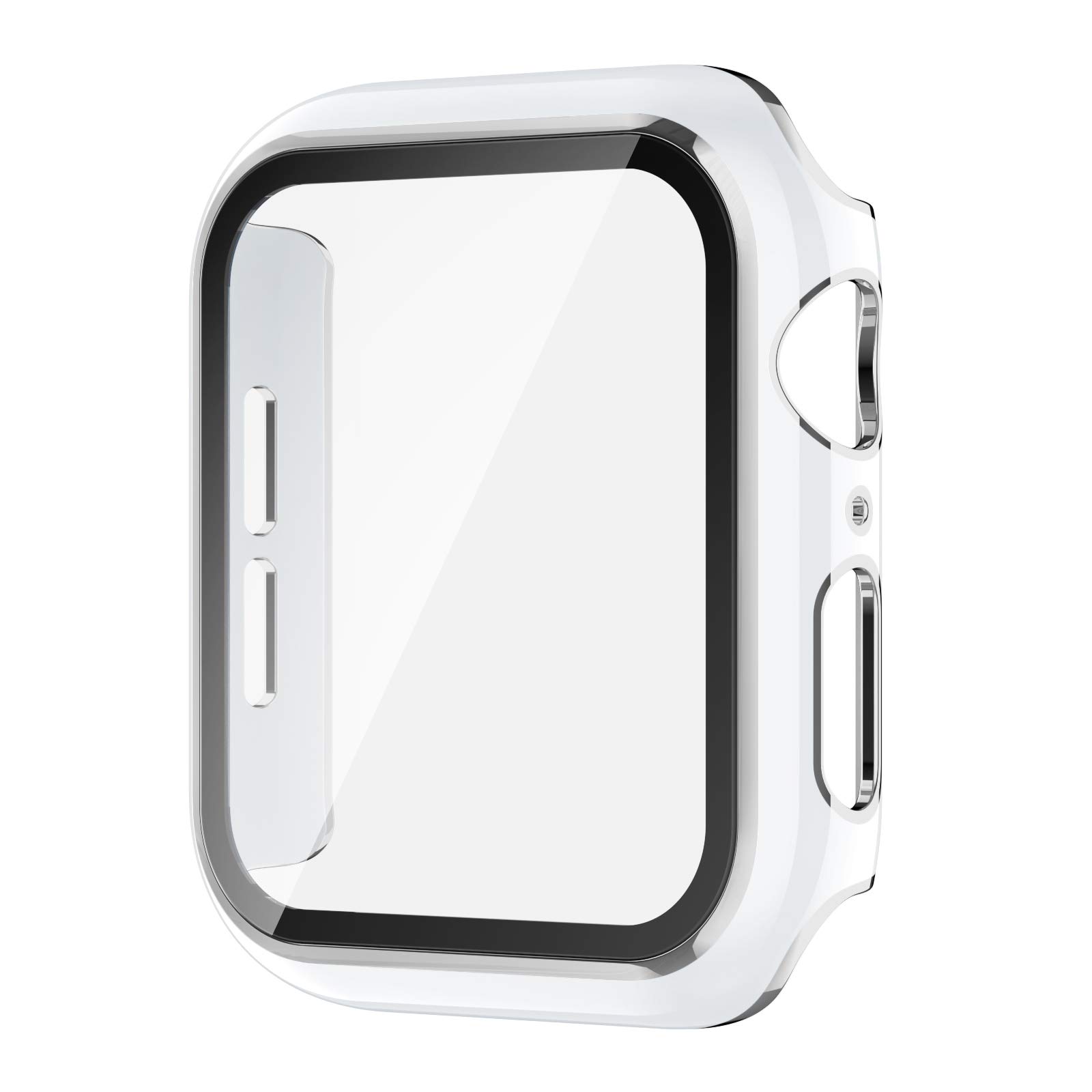Adepoy Case with Tempered Glass Screen Protector, Compatible with Apple Watch Series 3/2/1 42mm, All-Around Ultra-Thin Bumper Full Cover Hard PC Protective Case for iWatch Accessories