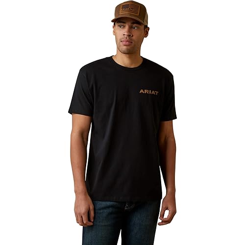ARIAT Men's Buckaroo T-Shirt, Buckhorn