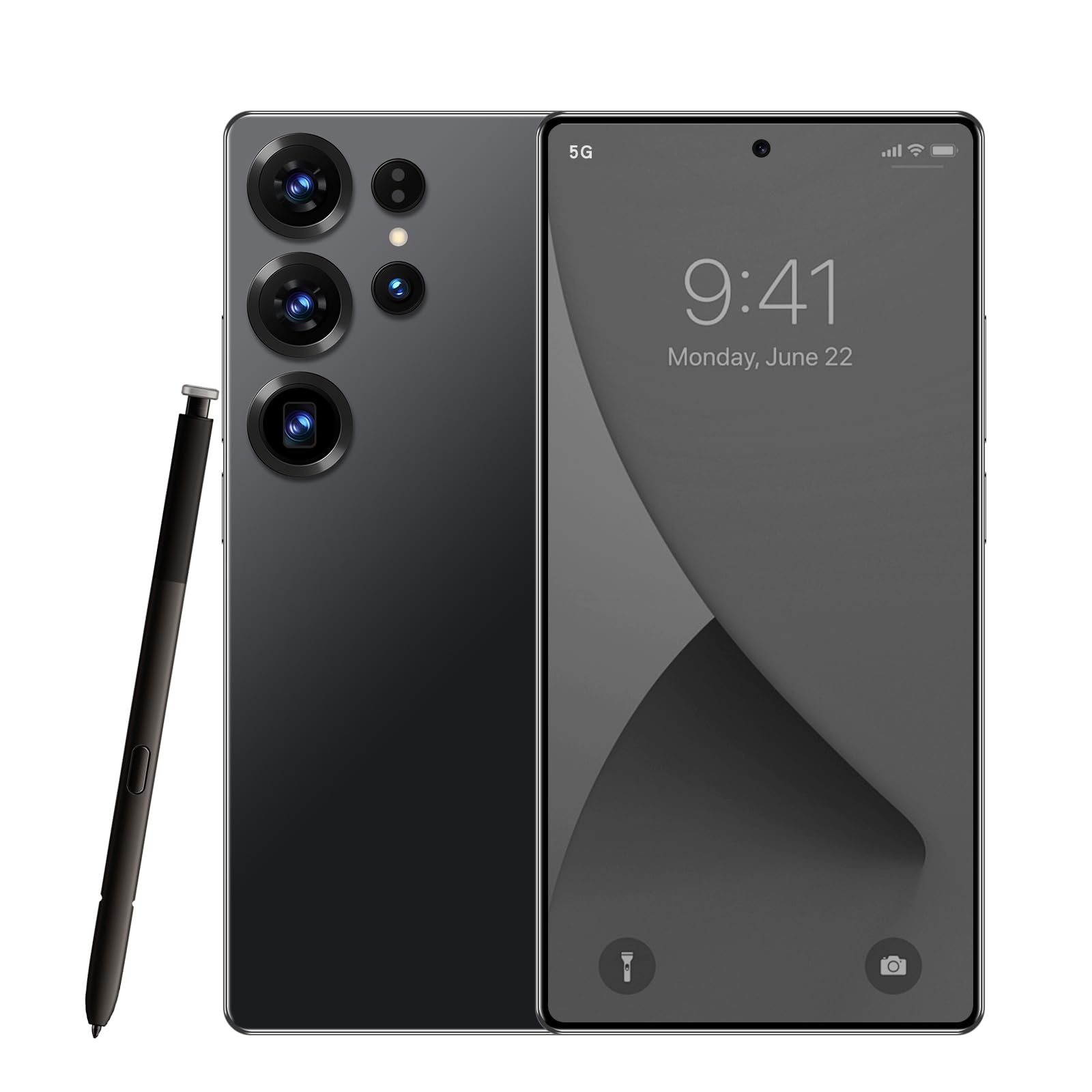 S25 Ultra 5G Unlocked Cell Phone, 16GB+512GB Phone, 6.9" 120Hz Display Smartphone, 108MP Clarity Camera, 7000mAh Long-Lasting Battery, Android 16, Dual SIM/Face ID/GPS-Black