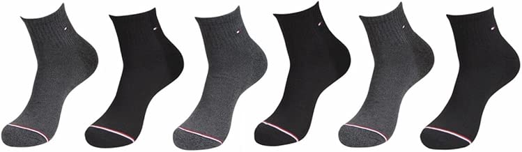 Tommy Hilfiger Men's 6 Pack Basic Sport Quarter Sock - coolthings.us
