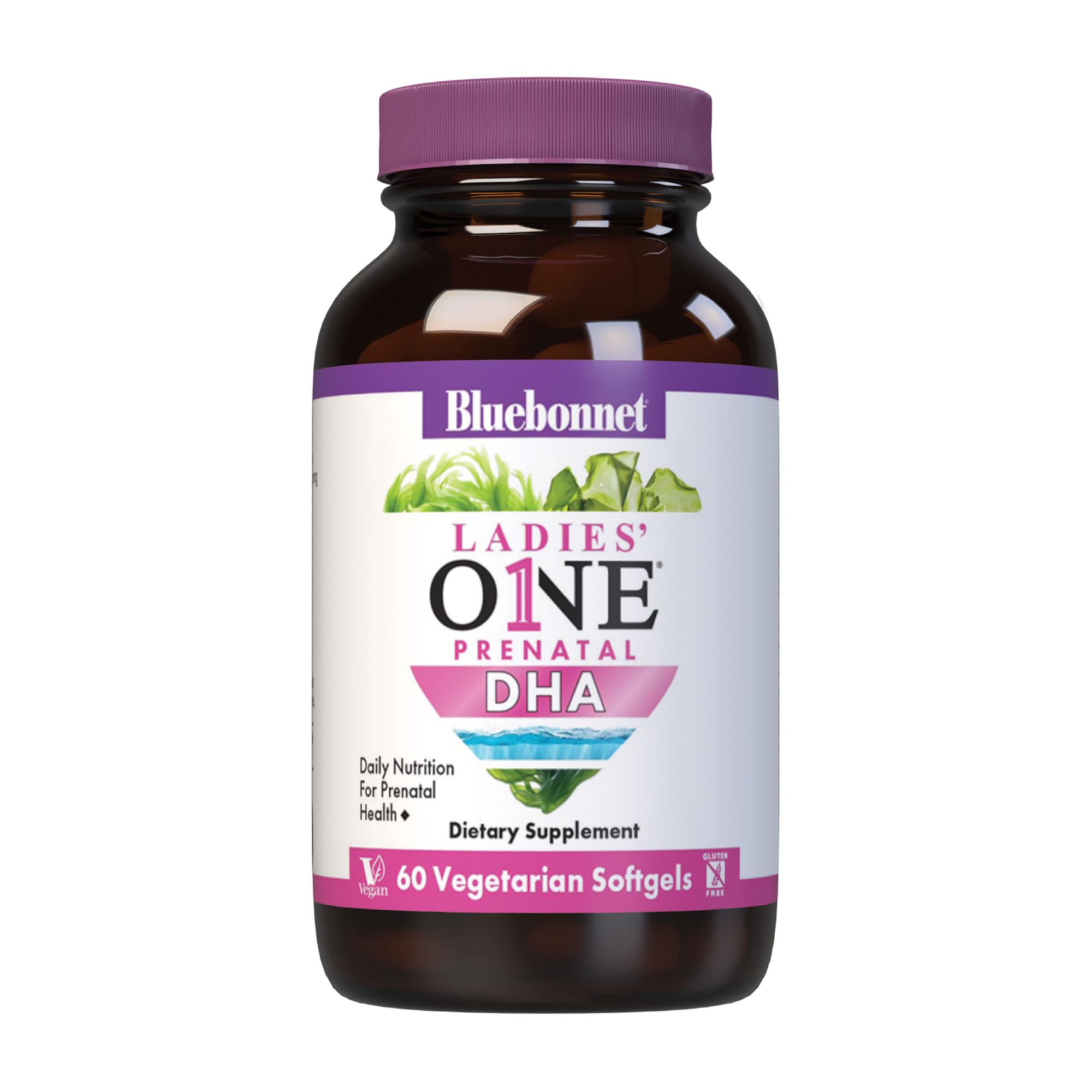 Bluebonnet Early Promise Prenatal Gentle DHA 200 mg Vegetable Capsules, 60 Count ('743715001794)