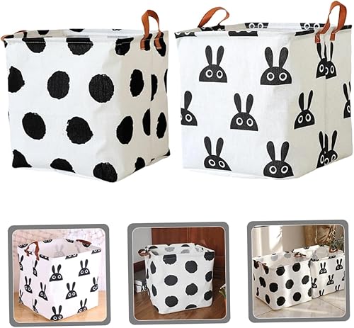 Miniatura 8 de PRETYZOOM 2pcs Wear-resistant Toys Basket Storage Bins for Clothes Toy Storage Bins Baskets for Organizing Storage Baskets for Shelves Home Basket