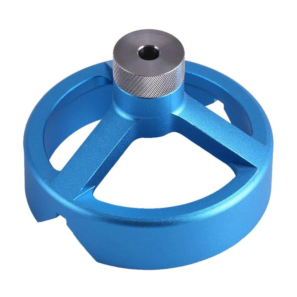 Kit de posicionamiento 6/7/8/9/10mm Centrado Herramienta para trabajar la madera Guía de broca Juego de accesorios de perforación vertical(Azul)