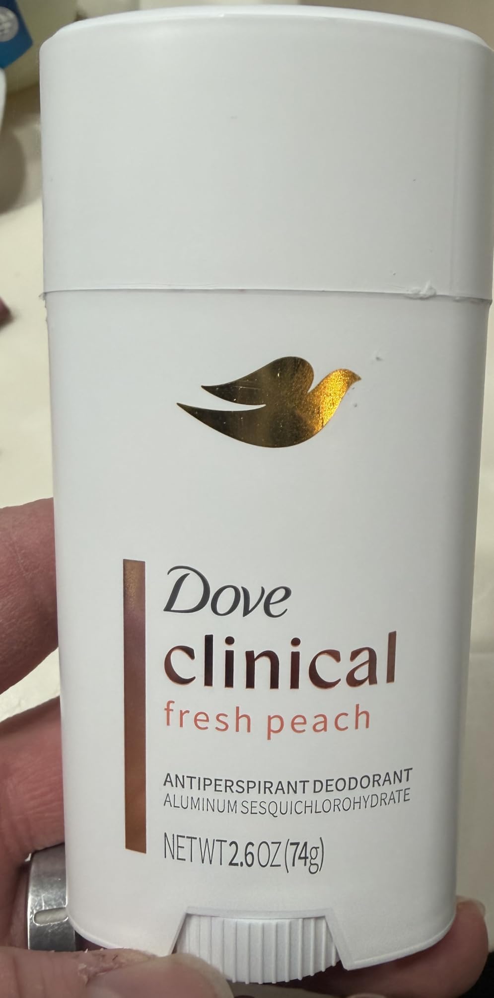 Unilever Dove Clinical + Care Antiperspirant Deodorant Invisible Solid Stick for Women Fresh Peach with Nourishing Serum 2.6 oz