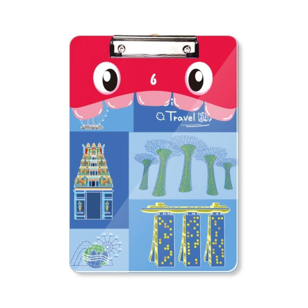Porte-bloc de voyage A4 Singapour au design rigide soigné - 5