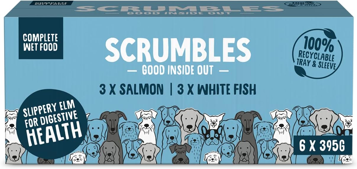 Scrumbles Natural Wet Dog Food Fish Multipack 6x 395g Amazon.co.uk
