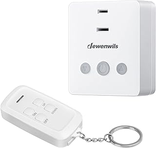 DEWENWILS Dimmer Switches for Led Lights, Remote Light Dimmer for Indoor Use, 100FT Range, Compatible with Dimmable LED/Tungsten Bulbs, FCC Certified