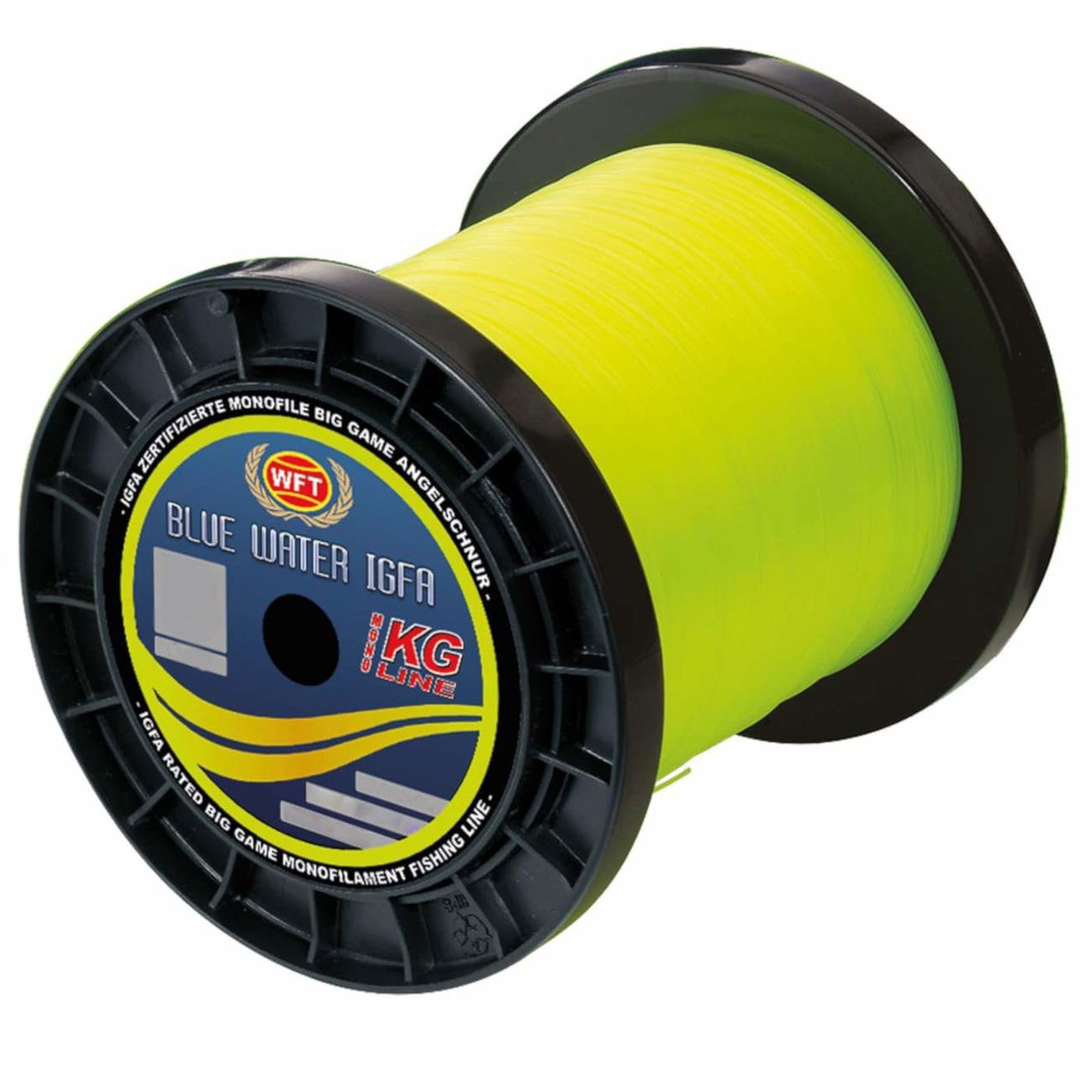 WFT Monofile Angelschnur Lime 1,10mm – 1000m, 65kg