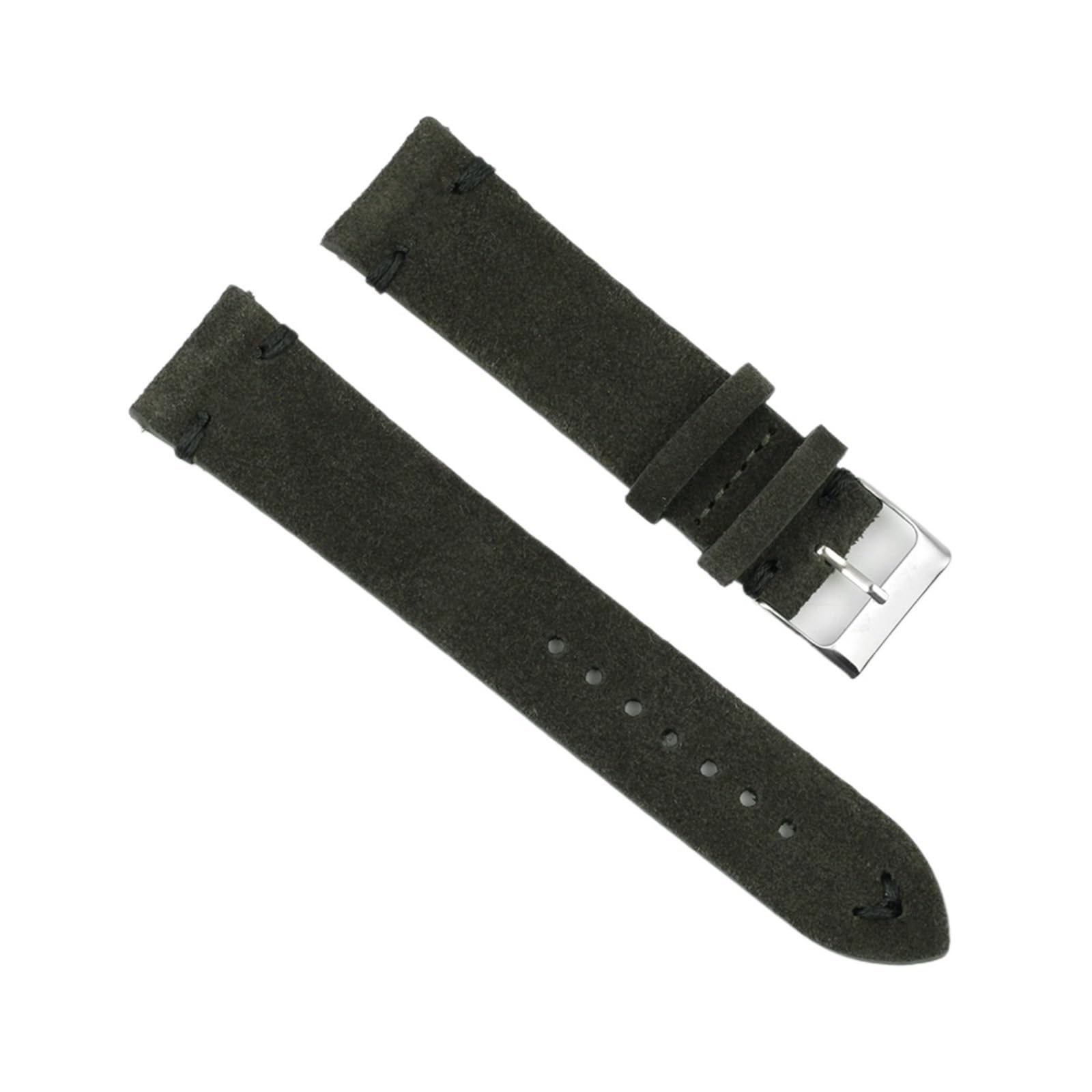 Correa de reloj de cuero azul para solucionar el desgaste de tus bandas de 18mm 4