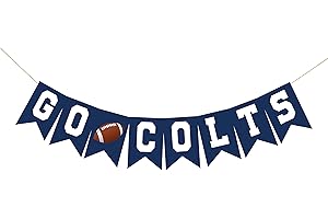 Go Colts Football Banner | Cardstock Football Banner | Decorate Your Man...